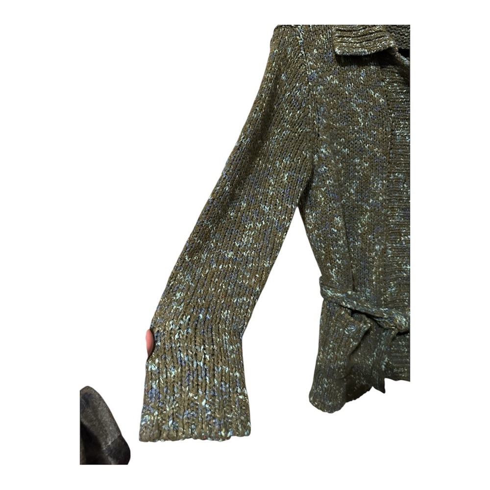 Chunky Cardigan Belted Sweater. GUC - Picture 4 of 6